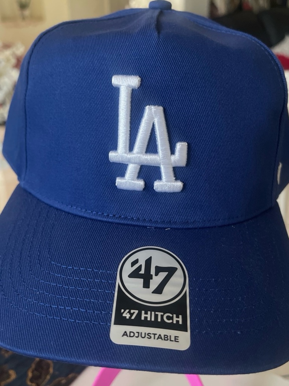47 Los Angeles Dodgers Hat with White LA Logo - Blue